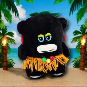 Vintage Mardi Gras Zulu-Style Plush Doll by Plush Appeal New Orleans 9" Beads